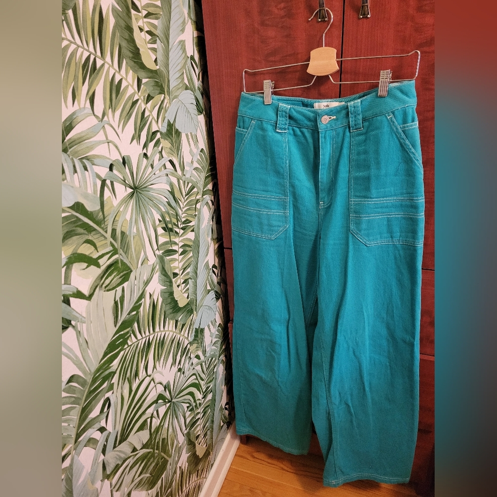 Simons Cargo Pants - 100% Organic Cotton - Wide Leg, High-rise